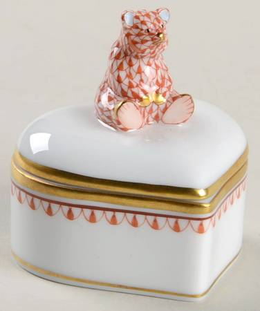 Boxes Bear-Heart Box-Rust  - No Box