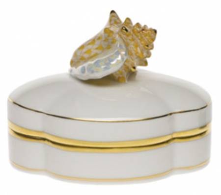 Boxes Neptune Box Conch Shell-Butterscotch - No Box