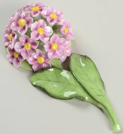 Floral-Plant Pink Flower-Signed Vecsey Tawa's - No Box