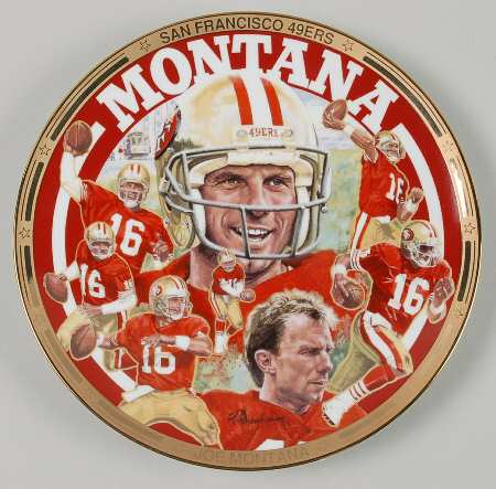 Hmm Plate-Joe Montana 40,000 Yards - No Box
