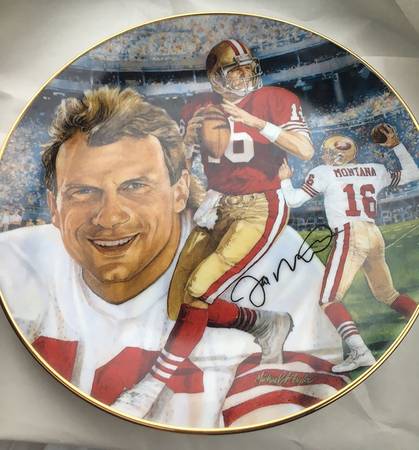 Hmm Plate-Joe Montana Comeback Kid - No Box