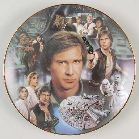 Star Wars Heros & Villains Hans Solo - No Box by Hamilton Collection