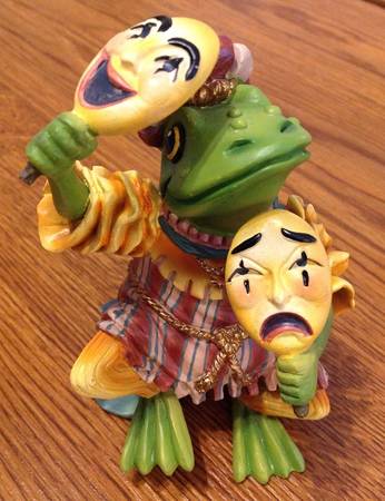 Camelot Frogs The Aristocratic Actor - No Box by Hamilton Collection
