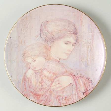 Scandinavian Mother &amp; Child by Hibel