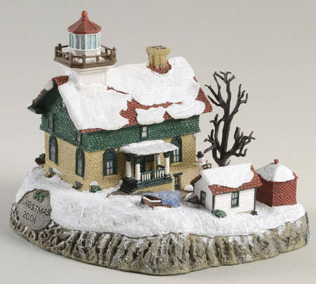 Christmas Lighthouse Old Michigan City, Indiana - No Box