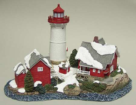 Christmas Lighthouse Crossover Island, New York - No Box
