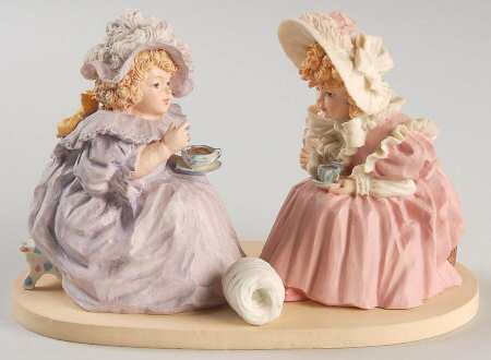 Collector Club-Maud Humphrey Bogart Tea  And Gossip - No Box by Hamilton Collection