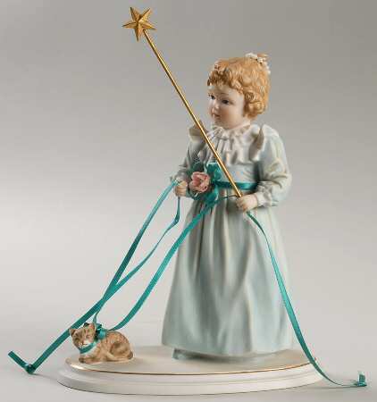 Collector Club-Maud Humphrey Bogart The Magic Kitten-Porcelain - No Box by Hamilton Collection