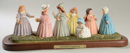 Collector Club-Maud Humphrey Bogart Springtime Gatherings - Boxed by Hamilton Collection