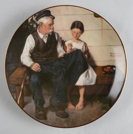 Rockwell's Gentle Memories A Button For Gramps - No Box