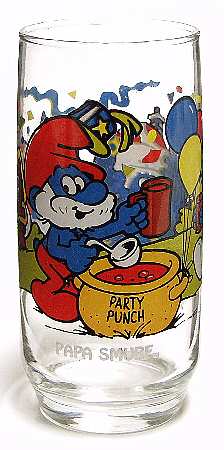 Smurfs Glass Series #2 Papa Smurf - No Box