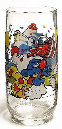 Smurfs Glass Series #2 Clumsy Smurf - No Box