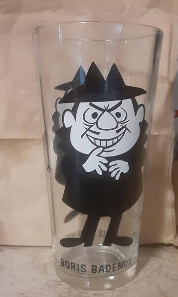 Rocky and Bullwinkle Boris Badenov-16 Oz - No Box