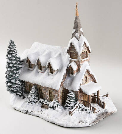 Thomas Kinkades Village Christmas Light Of Hope Church - No Box
