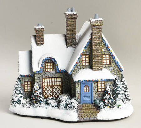 Thomas Kinkades Village Christmas Christmas At Swanbrook - No Box