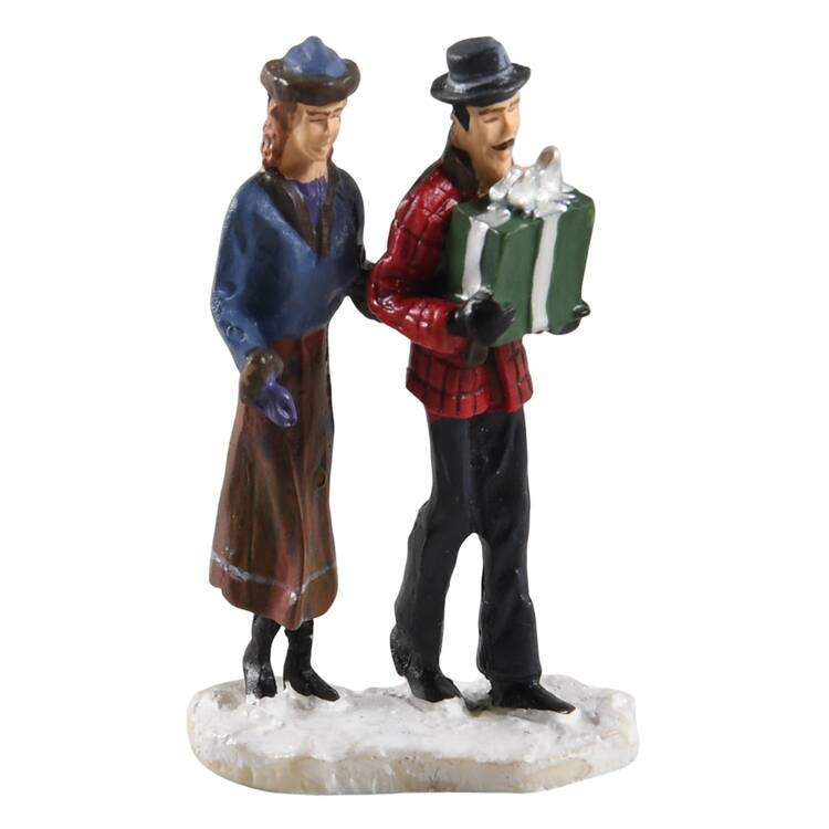 Thomas Kinkades Village Christmas Thomas And Nanette - No Box