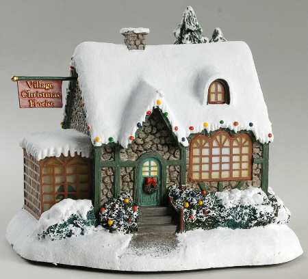 Thomas Kinkades Village Christmas Village Christmas Florist - No Box