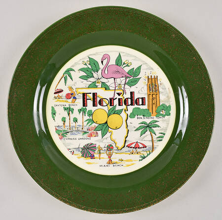 Homer Laughlin Plate Florida - No Box
