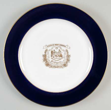 Homer Laughlin Plate State Of West Virginia - No Box