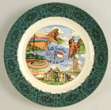 Homer Laughlin Plate North Carolina - No Box