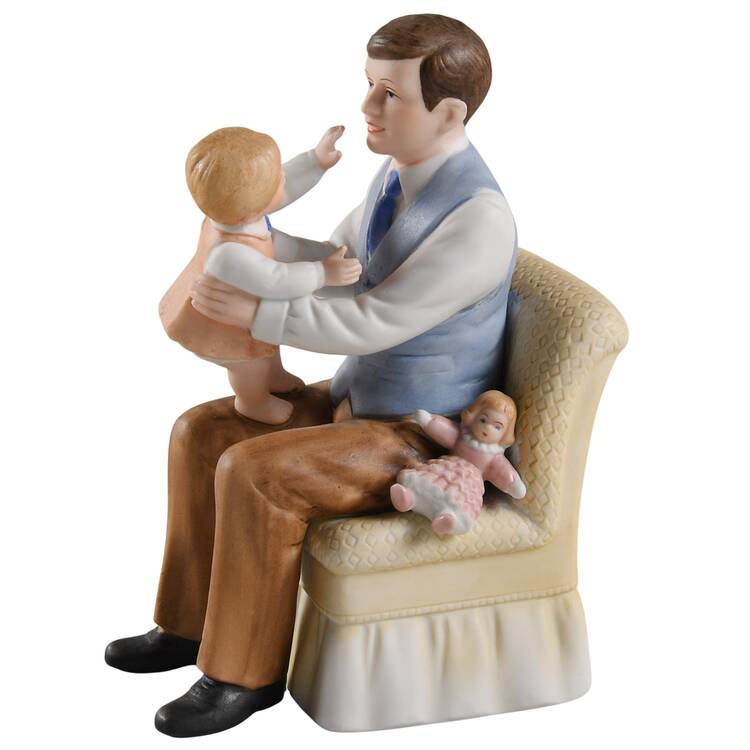 Homco Figurines I Love Papa-Dad With Daughter - No Box