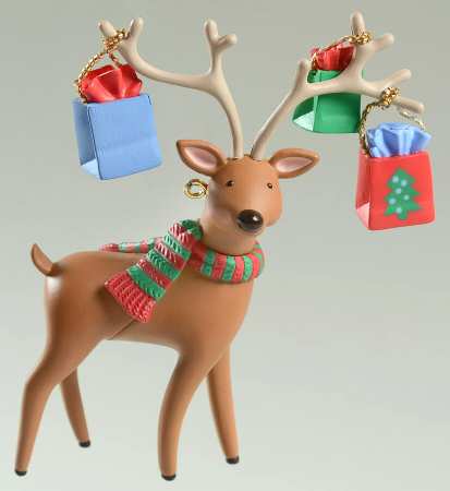 2005 Hallmark Christmas Ornaments Santa's Little Shopper - Boxed