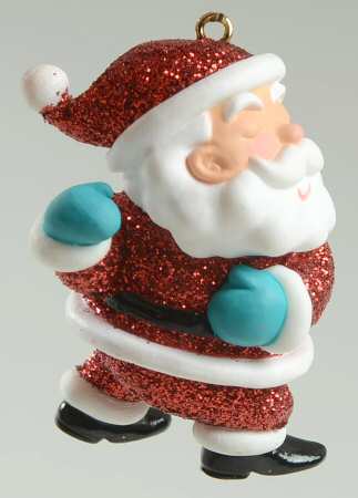 2005 Hallmark Christmas Ornaments Shake It Santa - No Box