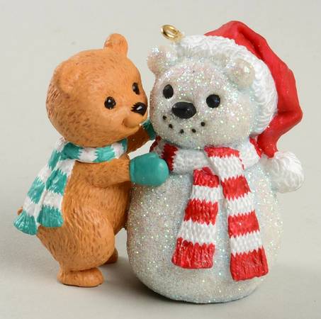 2005 Hallmark Christmas Ornaments Snow Bear Buddies - Boxed