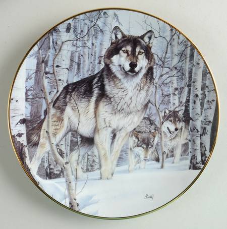 Year of the Wolf Second Glance - No Box by Hamilton Collection