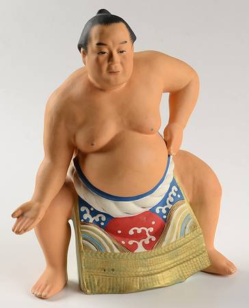 Hakata Urasaki Figurine Sumo Wrestler - Boxed