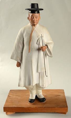 Hakata Urasaki Figurine Japanese Priest - Boxed