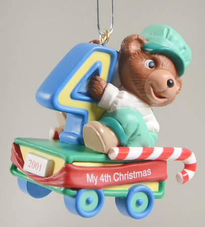 Child's Age Collection 2001-Childs 4th Christmas-Bear - No Box