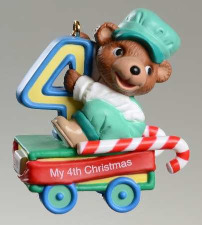 Child's Age Collection 2002-Childs 4th Christmas-Bear - No Box
