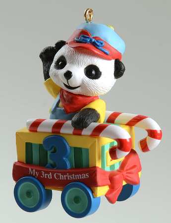 Child's Age Collection 2002-Childs 3rd Christmas-Bear - Boxed