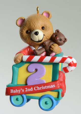 Child's Age Collection 2002-Baby's 2nd Christmas-Bear - No Box