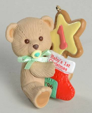 Child's Age Collection 1996-Babys 1st Christmas-Bear - No Box