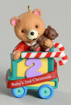 Child's Age Collection 1999-Babys 2nd Christmas-Bear - Boxed