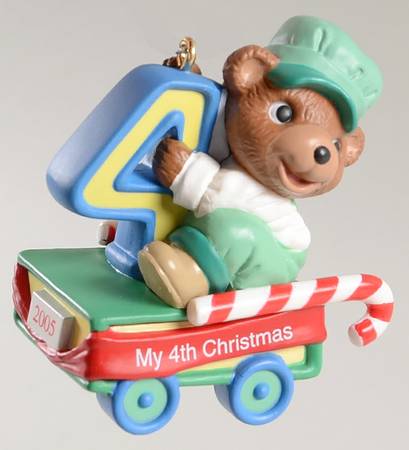 Child's Age Collection 2005-Childs 4th Christmas-Bear - No Box