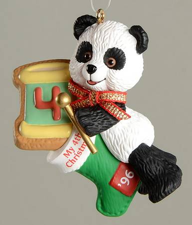 Child's Age Collection 1996-Childs 4th Christmas-Bear - Boxed