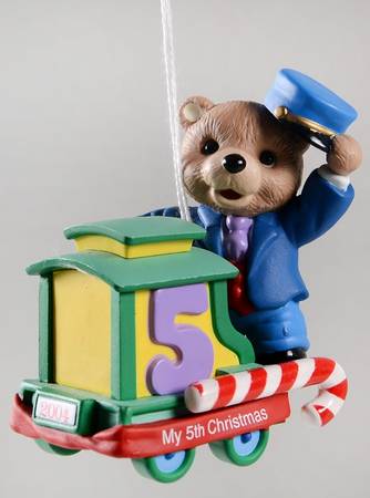 Child's Age Collection 2004-Childs 5th Christmas-Bear - No Box