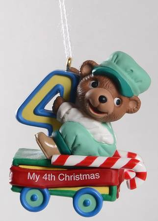 Child's Age Collection 2003-Childs 4th Christmas-Bear - Boxed