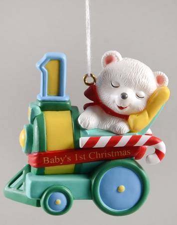 Child's Age Collection 2000-Babys 1st Christmas-Bear - No Box