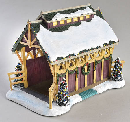 Christmas Village Accessories Covered Bridge - No Box