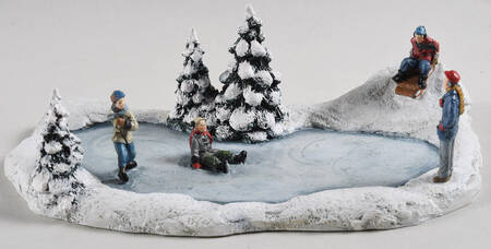 Christmas Village Accessories The Skating Pond - No Box