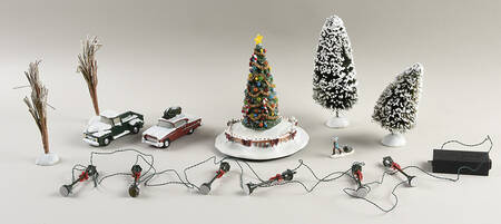 Christmas Village Accessories Village Accessory Set - With Box