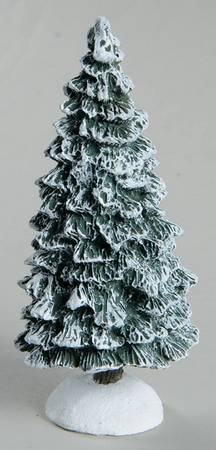 Christmas Village Accessories Snowy Pine-Tree - No Box