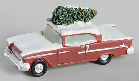 Christmas Village Accessories Car With Tree - No Box