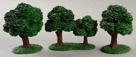 Christmas Village Accessories Summer Trees - Boxed