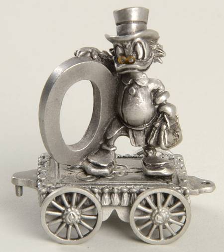 Disney Birthday Express Train-Unpainted Number 0-Scrooge McDuck - No Box