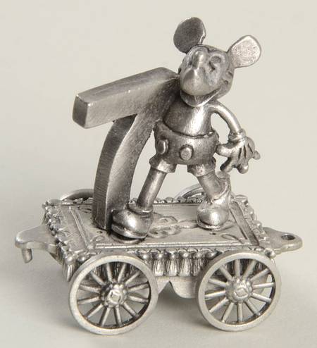 Disney Birthday Express Train-Unpainted Number 7-Antique Mickey - No Box